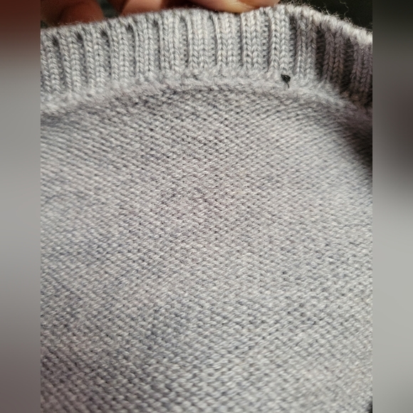 UNBOUND Heritage Knit Sweater 100% Merino Wool Men Size M Grey Quiet Luxury READ - Picture 16 of 16